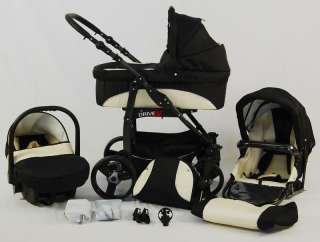 DRIVE II * Kombi Kinderwagen 3in1 Travel Set lux4kids 4260261557590 