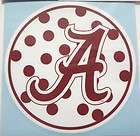 alabama crimson tide polka dot circle vinyl decal sticker 4