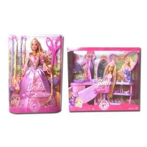 Barbie Rapunzel und Haarspiel Salon im Setangebot  