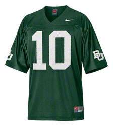 Baylor Bears Football Jersey Nike #10 Green Replica Football Jersey 