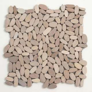   12 in. x 12 in. Pebble Mosaic Floor & Wall Tile 6016 