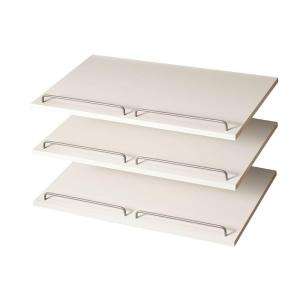   24 In. Classic White Shoe Shelves (3 Pack) W6 