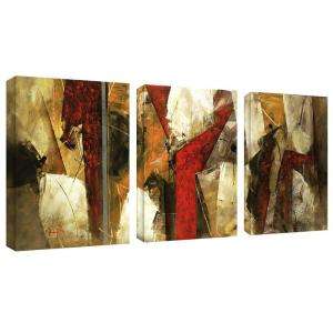 Trademark Art Abstract IX 3 Piece Canvas Art 44 In. X 19 In. MA044 Set 