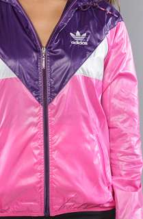 adidas The Colorado Windbreaker in Eggplant and Intense Pink 