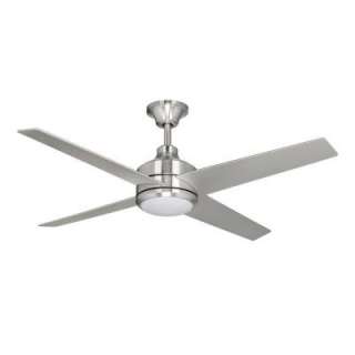 Hampton Bay Mercer 52 in. Brushed Nickel Ceiling Fan 14925 at The Home 