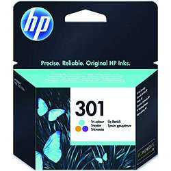Buy HP 301 Colour Printer Ink Cartridge   Cyan, Magenta and Yellow 
