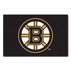   Hockey League Boston Bruins 1 ft. 7 In. x 2 ft. 6 In. Accent Rug