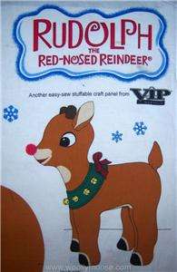 Cranston VIP Rudolph Stuffable Christmas Fabric Panel  