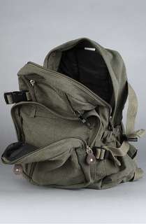 Rothco The Vintage Canvas Compact Backpack in Sage Green  Karmaloop 