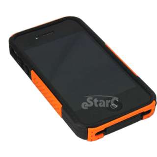 Keep your Apple iPhone 4/4S protected in style with this Orange/Black 