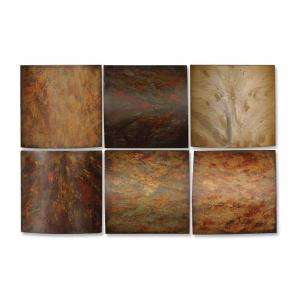 10 in. x 10 in. Colorful Wood Wall Art Collage Set of 6 13355 at The 