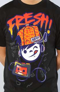 NEFF The Fresh Tee in Black  Karmaloop   Global Concrete Culture