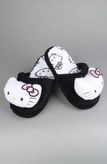 Hello Kitty Intimates The Hello Kitty Super Plush Slipper in Black 