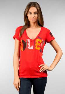 REBEL YELL Ole V Neck in Red 