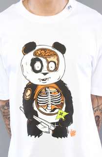 LRG The Witnes Panda Anatomy Tee in White  Karmaloop   Global 