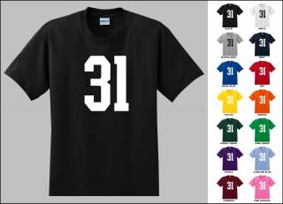 Number 31 Thirty One T Shirt  