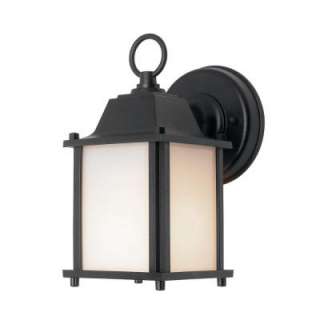   Square Porch Light Black With Bulb (7974 01B) from 