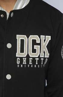 DGK The Scholar Snap Up Sweatshirt in Black  Karmaloop   Global 