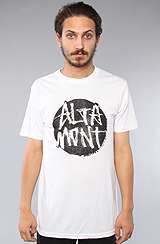 Altamont The Wallace Tee in White & Black