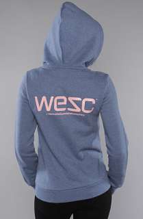 WeSC The Overlay Zip Up Hoody in Indigo Melange  Karmaloop 