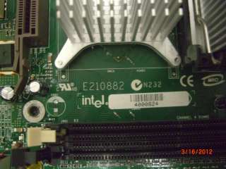 INTEL E210882 MOTHERBOARD W/ SL6WF CPU  