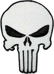 The Punisher  Skull Embroidered Patch, Iron/Sew On  