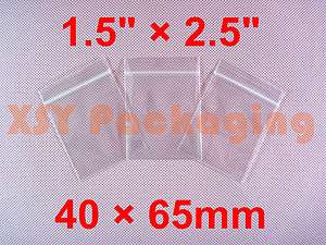 1000 Ziplock Plastic Zipper Bags 1.5 x 2.5_40 x 65mm  