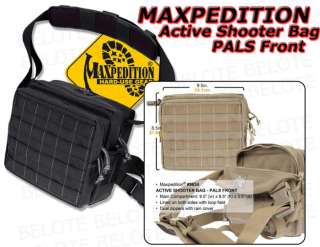 Maxpedition BLACK Active Shooter Bag PALS Front 9834B  
