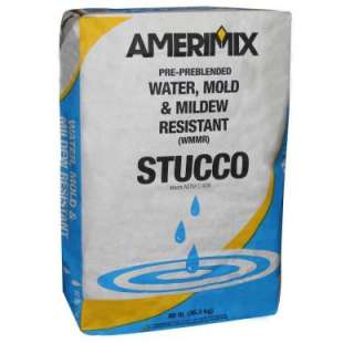 Amerimax Home Products 80 lb. Water, Mold and Mildew Resistant Stucco 