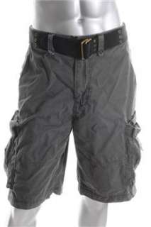 American Rag NEW Mens Gray Knit Cargo Shorts 36  