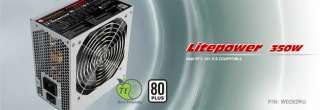 Thermaltake Litepower W0292RU ATX 350 Watt Power Supply   80 Plus Item 