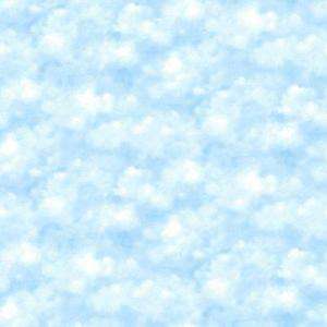Disney 8 in X 10 in Bright Blue Fluffy Clouds Wallpaper Sample 