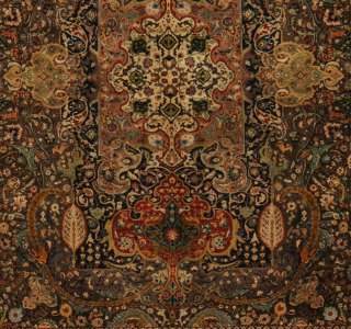 Large Hand knotted Tabriz Floral Design Perisan rugs wool 102 x 13 