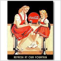 Images of Vintage Coca Cola Ad   Art/Craft Prints on CD  