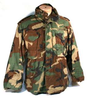 USGI Military Army Woodland Camo M 65 M65 Field Coat Jacket Small / X 