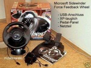 Microsoft Sidewinder Force Feedback Wheel USB Lenkrad  
