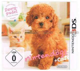 Nintendo 3DS Spiel nintendogs + cats Zwergpudel NEU  