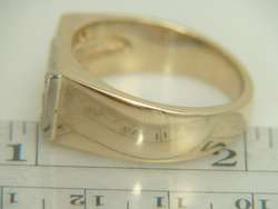 Mens 14k Yellow Gold .40cts Diamond Ring  