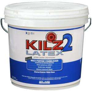 KILZ 2 2 Gal. Water Based Latex White Interior and Exterior Primer 