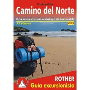 Rother Wanderführer Camino del Norte spanische Ausgabe. GPS Tracks 
