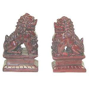 Pair Chinese Feng Shui Temple Lions Fu Dogs #10034  