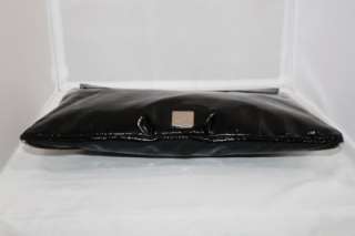 Authentic KOOBA Black Patent Leather Shoulder Bag With Chain Strap 