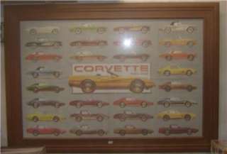 Chevrolet Corvettes Through the Years Framed Picture  