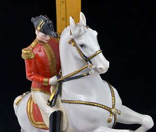 Vintage Wien Augarten Porcelain Horse & Rider Spanish Riding School 