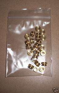 25 8/32 Old Style Brass Thumb Nuts  