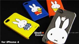 Miffy Rabbit iPhone 4 Case Back Cover + Skin  Orange  