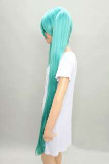 130CM Long vocaloid miku long blue straight wig  