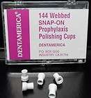 Dentamerica Prophy cups snap on polishing cups 144pc