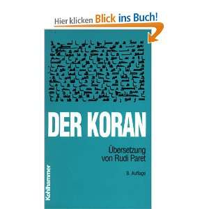 Der Koran, Taschenbuchausgabe, Übersetzung  Rudi Paret 