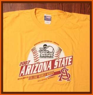 Arizona State Sundevils ASU Baseball 2007 College World Series XL NCAA 